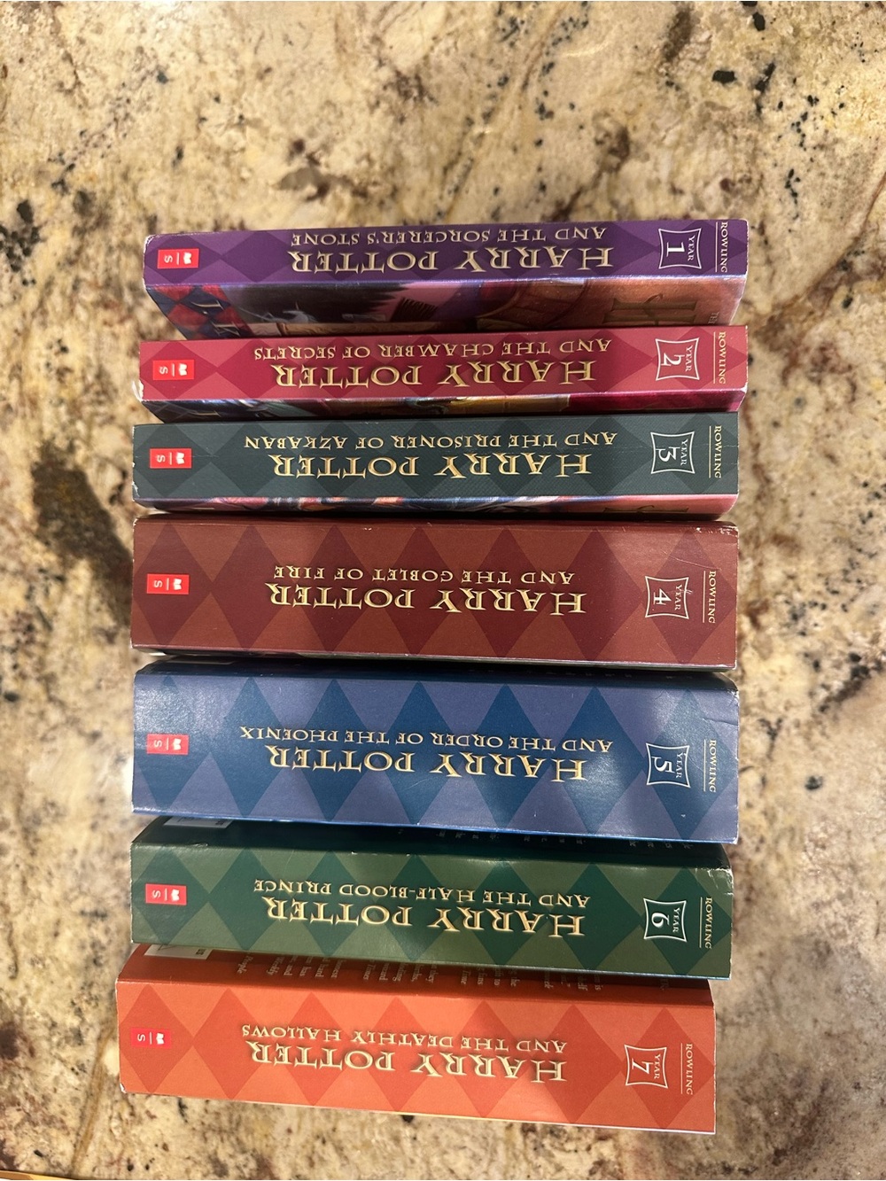 Scholastic Harry Potter Boxed Set - Red, Purple, Blue, Green, Brown, Orange